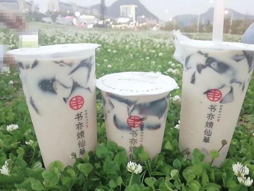 网红仙草奶茶,甜蜜诱惑，潮流饮品新宠